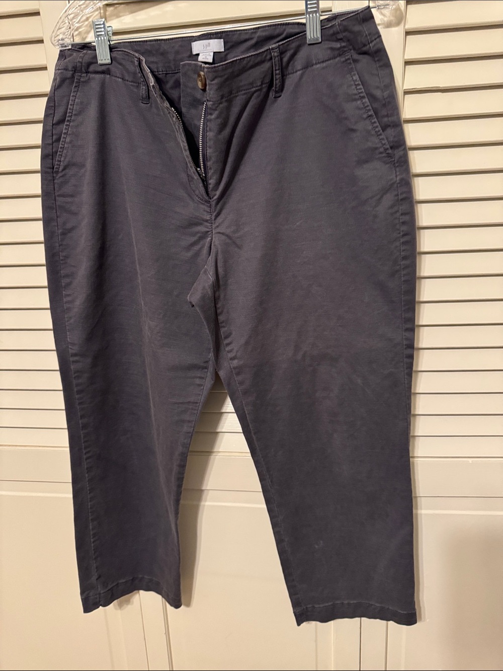 J. Jill Charcoal Chino Pants